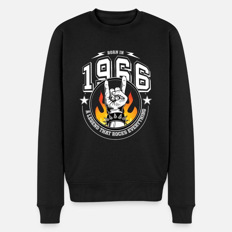 1966 Anniversaire, berce tout - Pull Premium bio Homme - noir