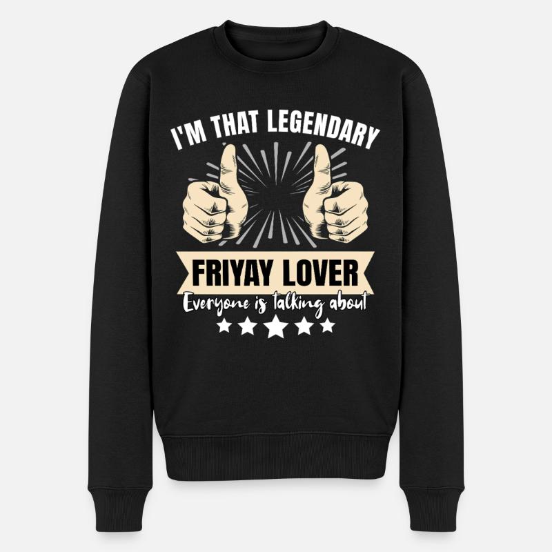 Friyay légendaire - Pull Premium bio Homme - noir
