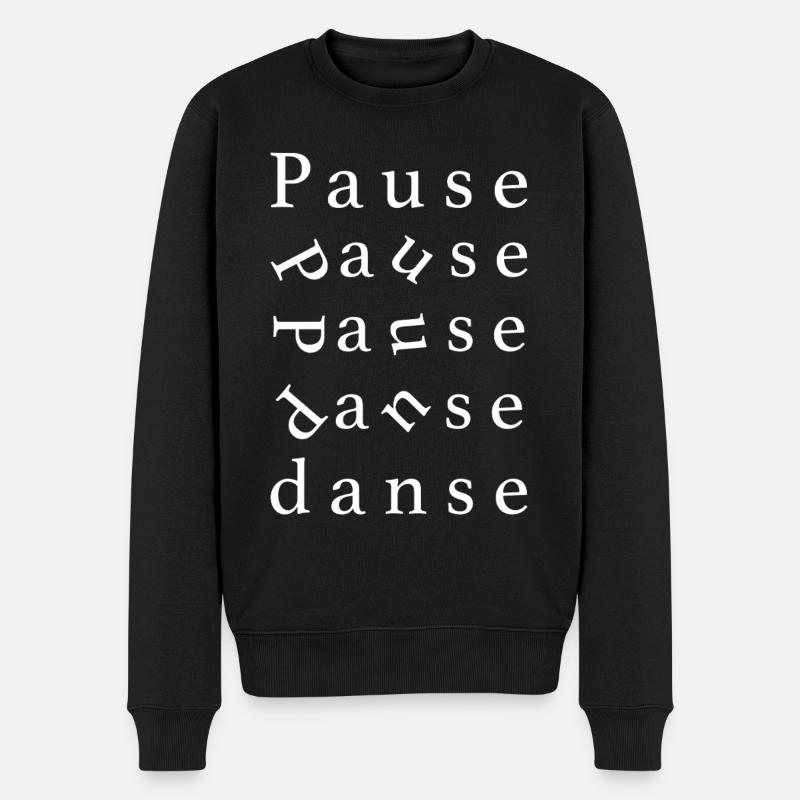 tanzen - Männer Premium Bio Pullover - Schwarz