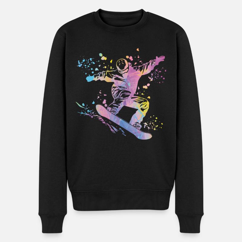 Snowboarder Snowboarding Snowboard - Pull Premium bio Homme - noir