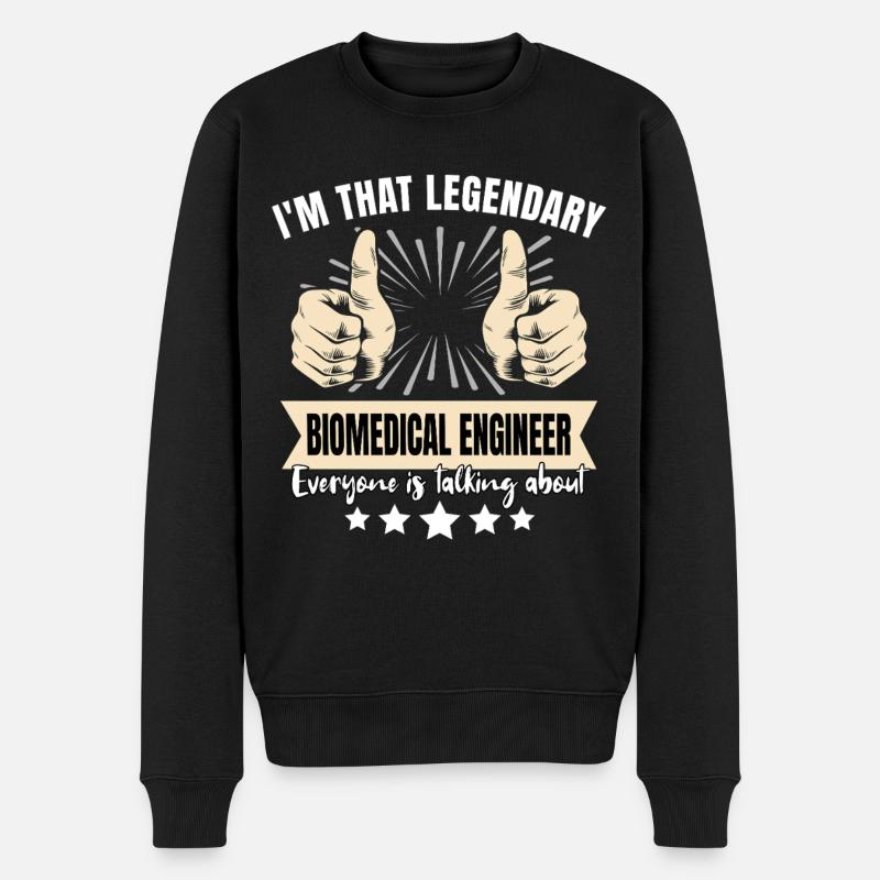 Legendary Biomedical Engineer - Men's Premium Organic Jumper - black