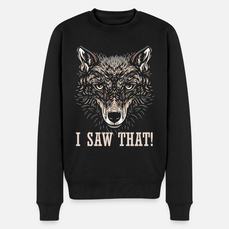 Wolf - J’ai vu ça - Pull Premium bio Homme - noir