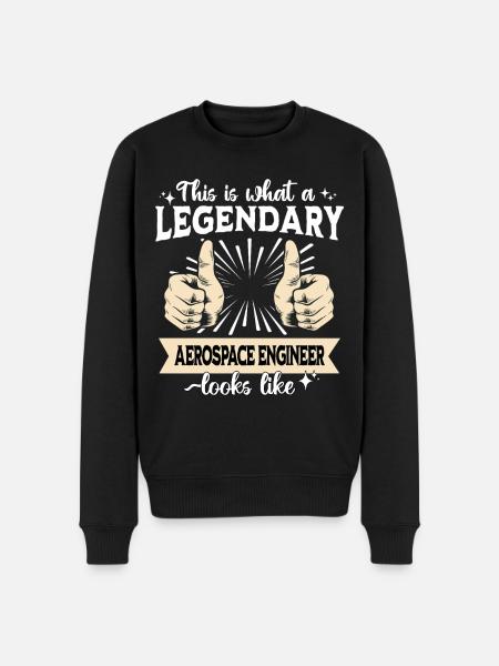 Legendary aeronautical engineer - Men's Premium Organic Jumper - black