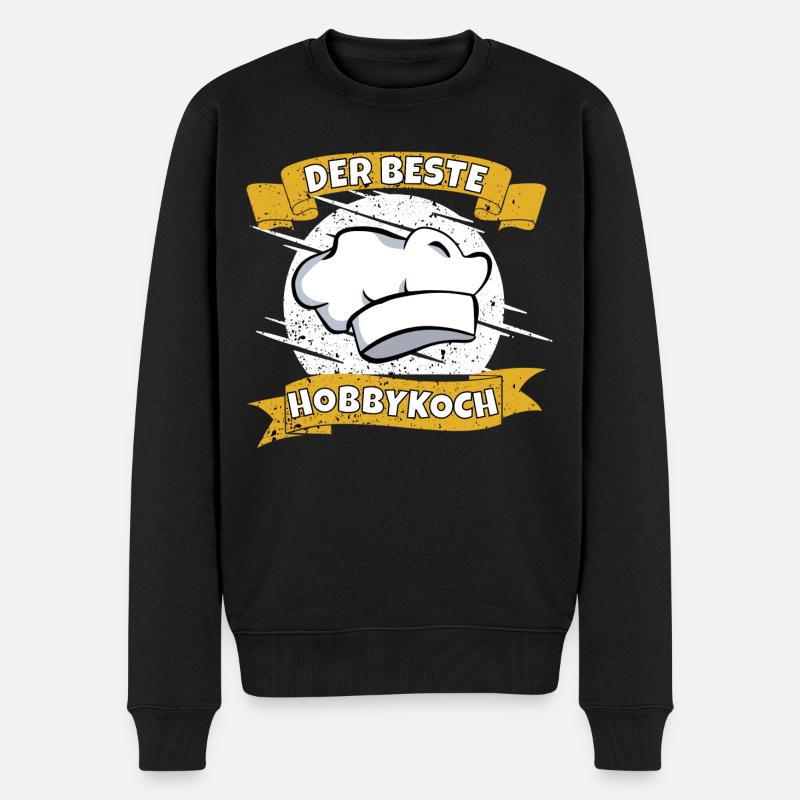 Der Beste Hobbykoch - Männer Premium Bio Pullover - Schwarz