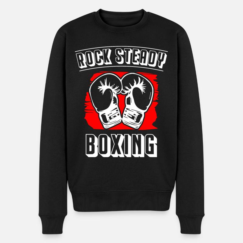 Rock Steady Boxing - Männer Premium Bio Pullover - Schwarz