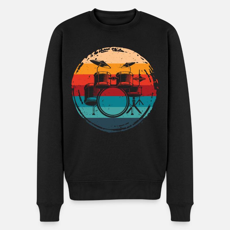 Batterie Rétro - Pull Premium bio Homme - noir