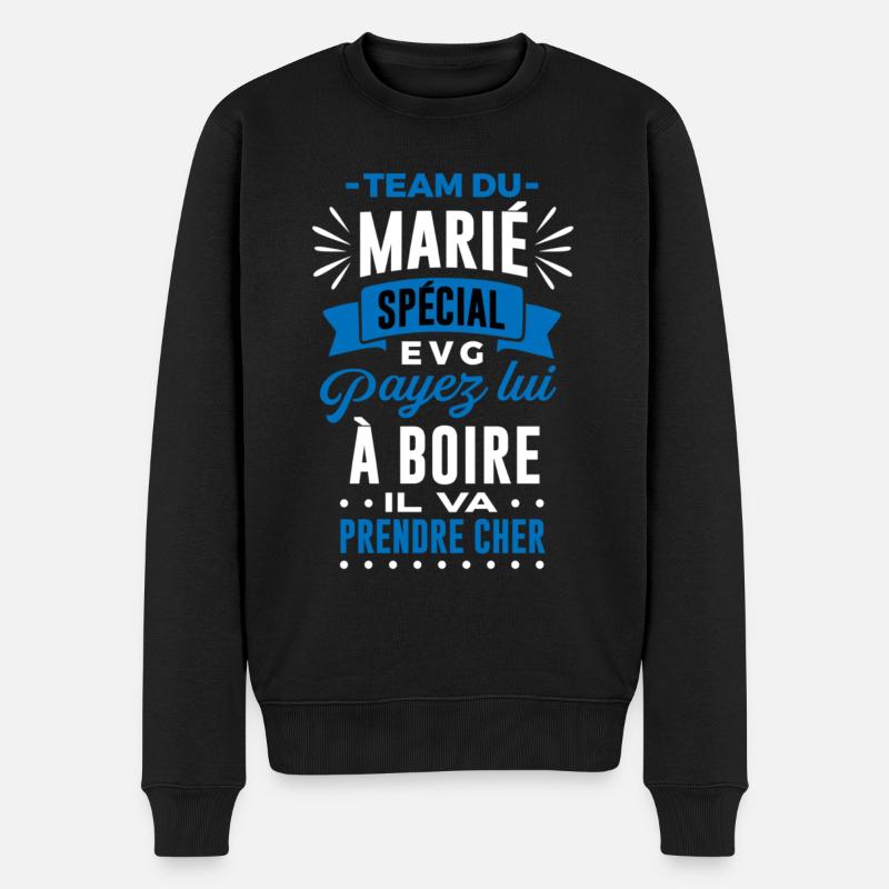 Team marié EVG enterrement de vie de garçon - Pull Premium bio Homme - noir