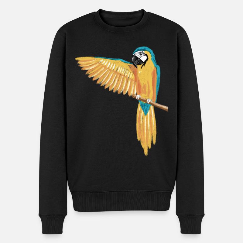 Perroquet dab dabbing - Pull Premium bio Homme - noir