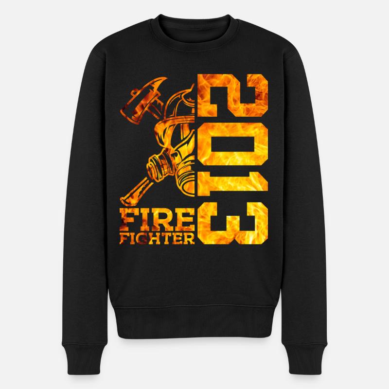13. GEBURTSTAG FEUERWEHR 2013 - Männer Premium Bio Pullover - Schwarz