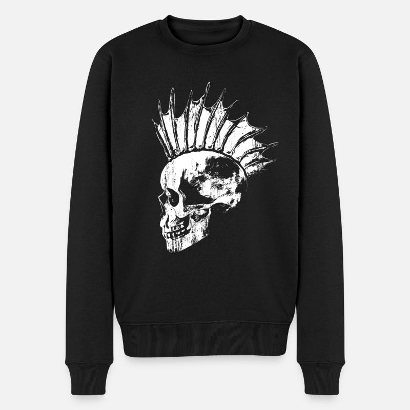 Fischpunk - Männer Premium Bio Pullover - Schwarz