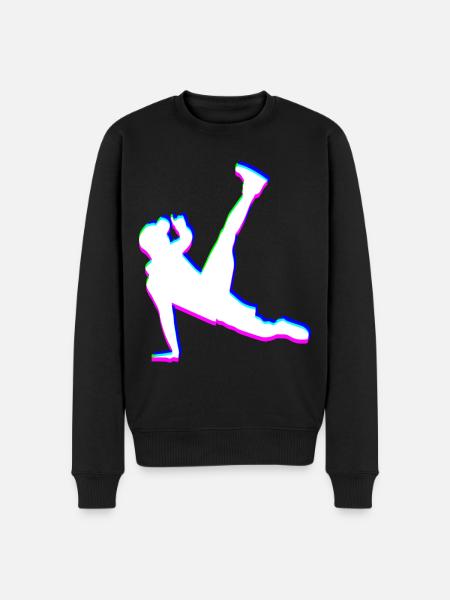 Trippy Breakdancer - Men's Premium Organic Jumper - black