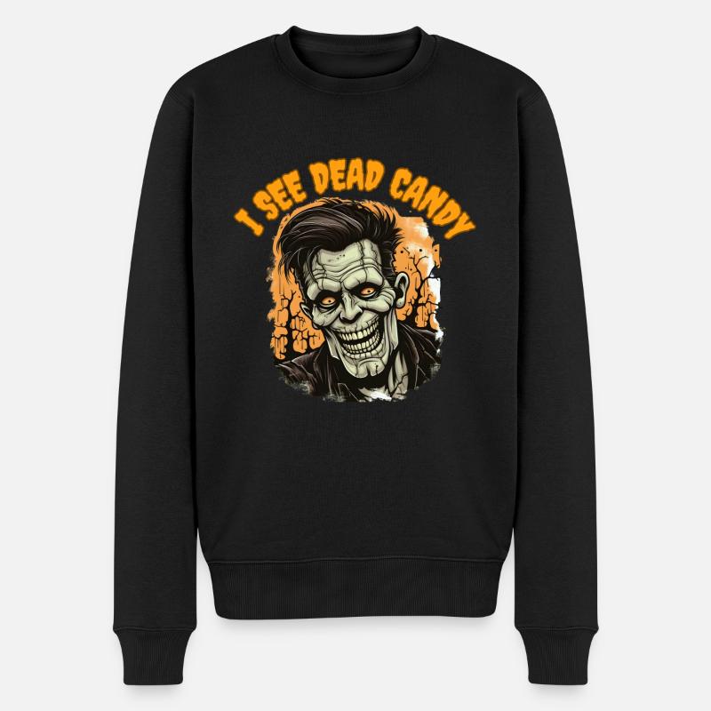 JE VOIS DES BONBONS MORTS - Pull Premium bio Homme - noir