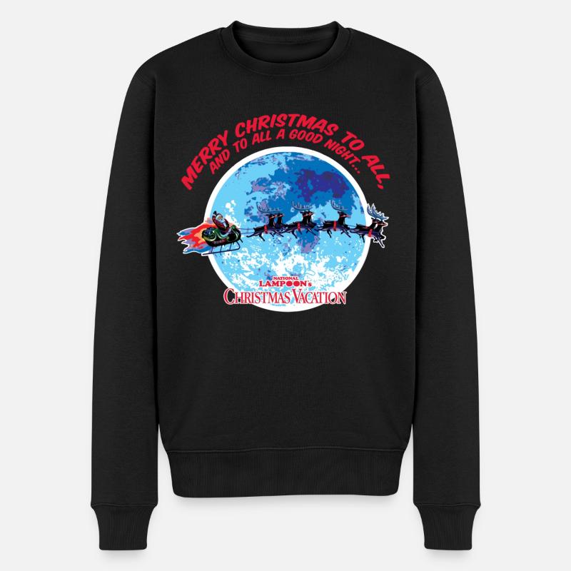 Schöne Bescherung Schlitten Des Weihnachtsmanns - Männer Premium Bio Pullover - Schwarz