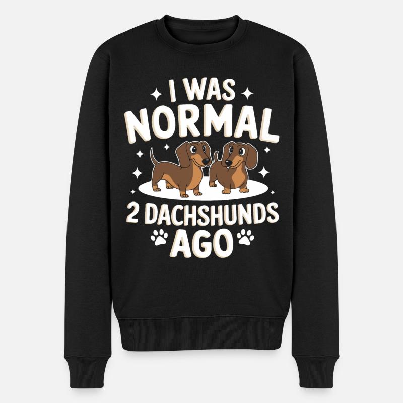 Chien teckel - Pull Premium bio Homme - noir