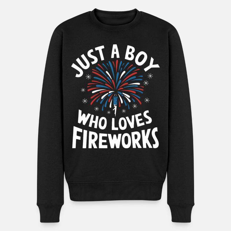 Pyrotechnics Fireworks Pyrotechnics - Men's Premium Organic Jumper - black