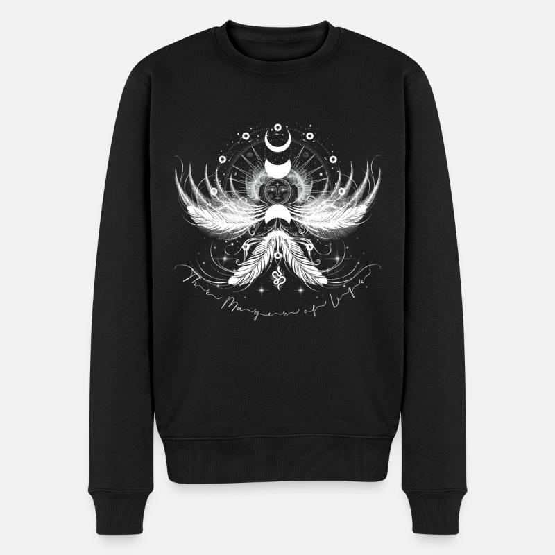 The Magic of Life - Männer Premium Bio Pullover - Schwarz