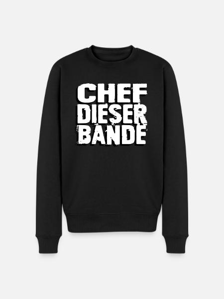 Chef dieser Bande - Männer Premium Bio Pullover - Schwarz