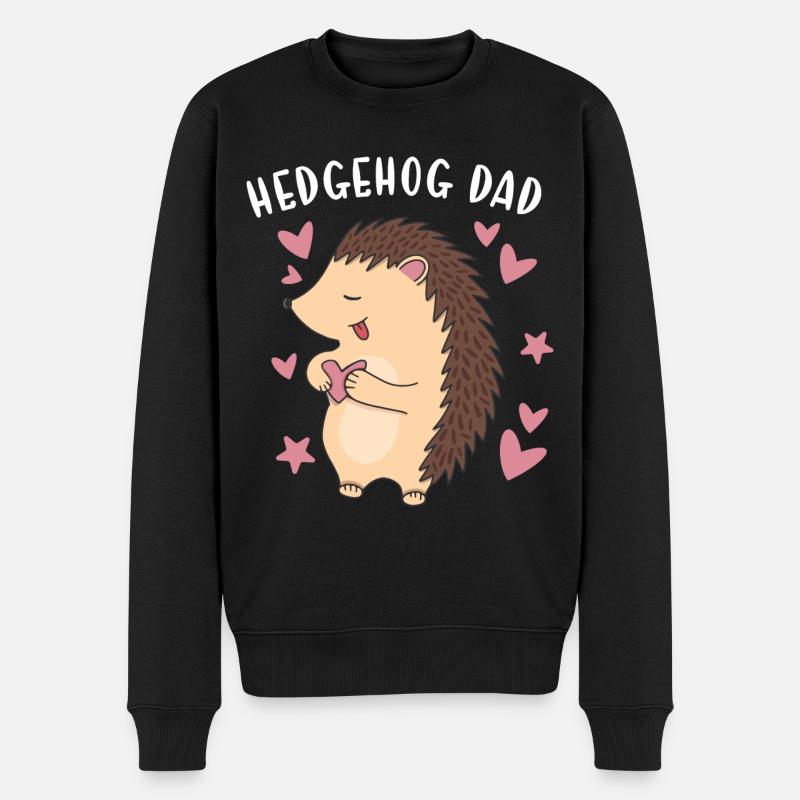 Hedgie Hérisson Papa Hérisson - Pull Premium bio Homme - noir