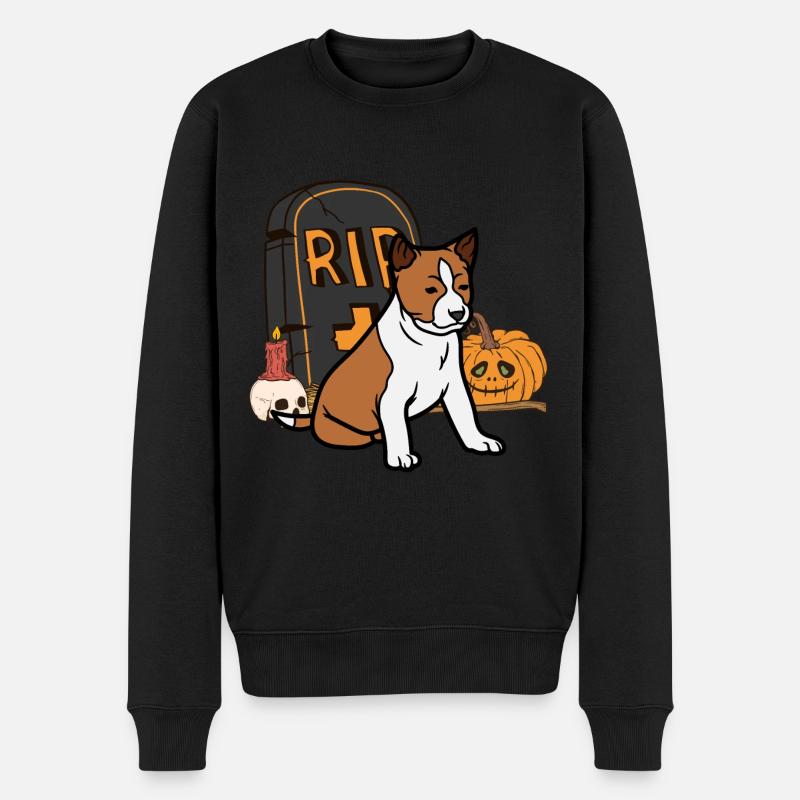 Basenji Halloween Costume Chien - Pull Premium bio Homme - noir