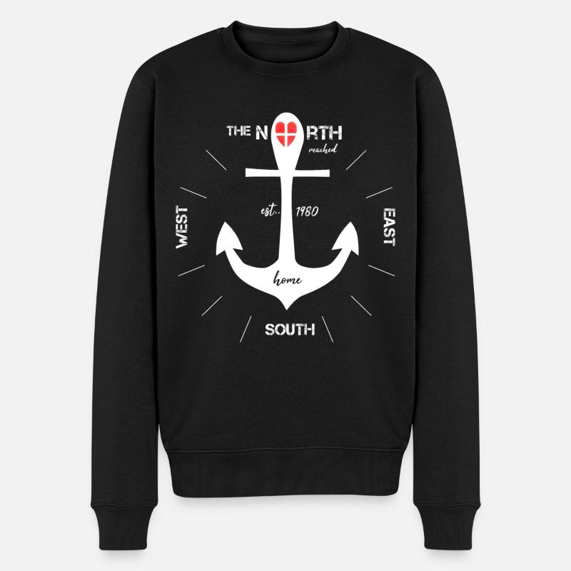 Ancré Danemark Copenhague - Pull Premium bio Homme - noir