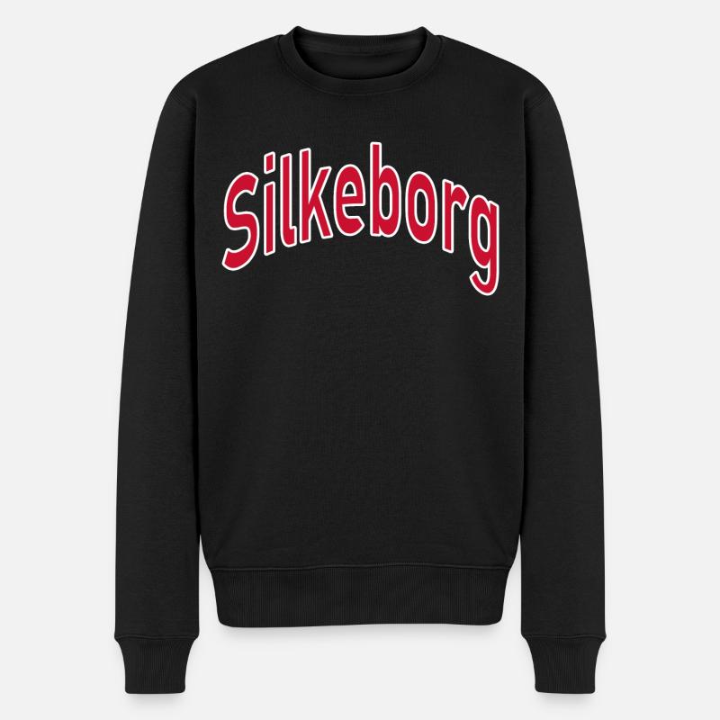 Silkeborg - Männer Premium Bio Pullover - Schwarz