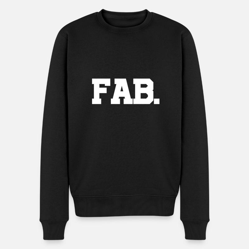 FAB. - Männer Premium Bio Pullover - Schwarz