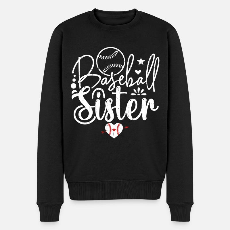 Baseball Sister Baseball Baseball Sister - Pull Premium bio Homme - noir