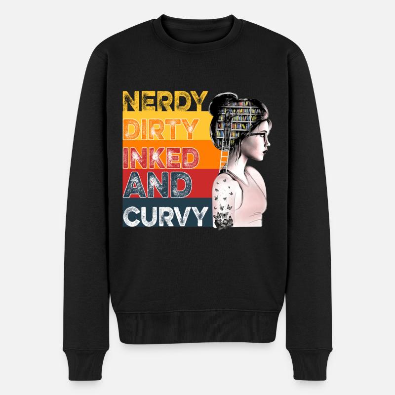 Ringard sale encré et curvy - Pull Premium bio Homme - noir