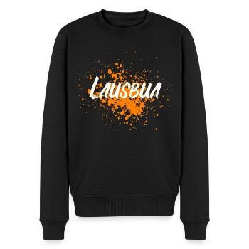 Lausbua Lausbub Dorfkind Bayern Sohn Tracht - Männer Premium Bio Pullover - Schwarz - Vorne - Nico (187cm)