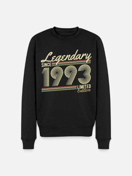 Legendary since 1993 - Men's Premium Organic Jumper - black