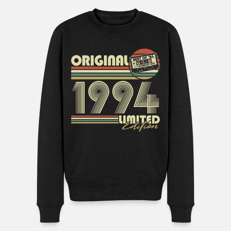 Original 1994 Jahrgang Geburtstag Vintage Retro - Männer Premium Bio Pullover - Schwarz