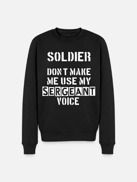 Sergeant. Soldier. Mate. Military. - Men's Premium Organic Jumper - black