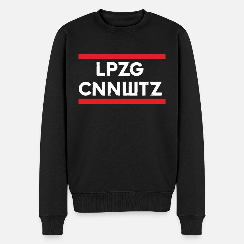 Leipzig Connewitz - Männer Premium Bio Pullover - Schwarz