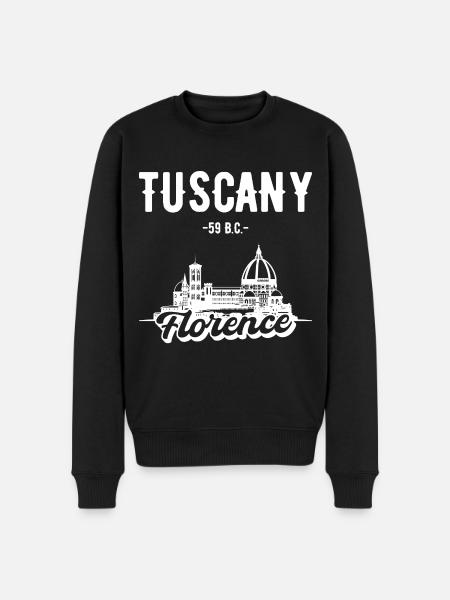 Florence Tuscany Skyline Gift - Men's Premium Organic Jumper - black