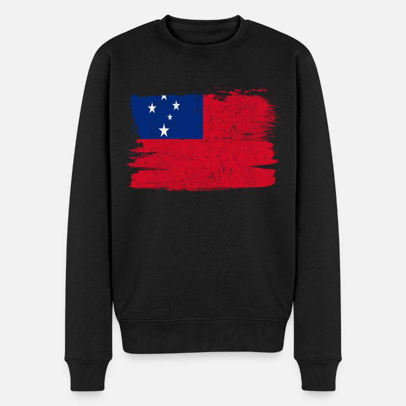 Drapeau des Samoa Drapeau Paix Vintage - Pull Premium bio Homme - noir
