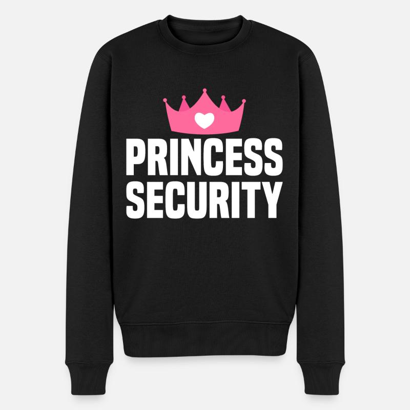 Princess Security - Männer Premium Bio Pullover - Schwarz