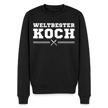 Weltbester Koch Hobbykoch Geschenkidee - Männer Premium Bio Pullover - Schwarz - Vorne - Nico (187cm)