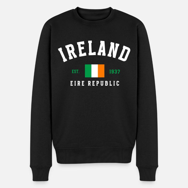 Irlande République Éire - Pull Premium bio Homme - noir