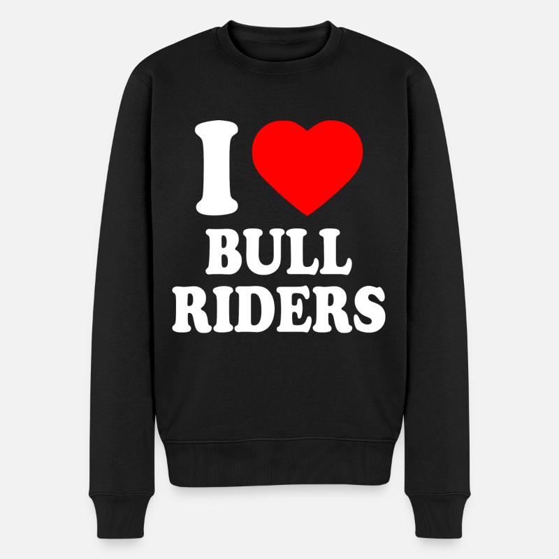 I love bull riders - Pull Premium bio Homme - noir