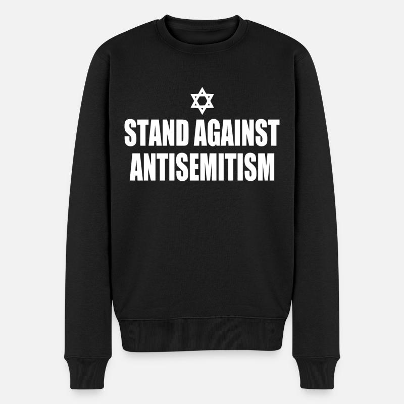 stand against antisemitism - Pull Premium bio Homme - noir
