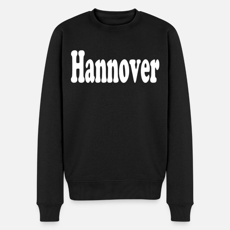 Hannover - Männer Premium Bio Pullover - Schwarz