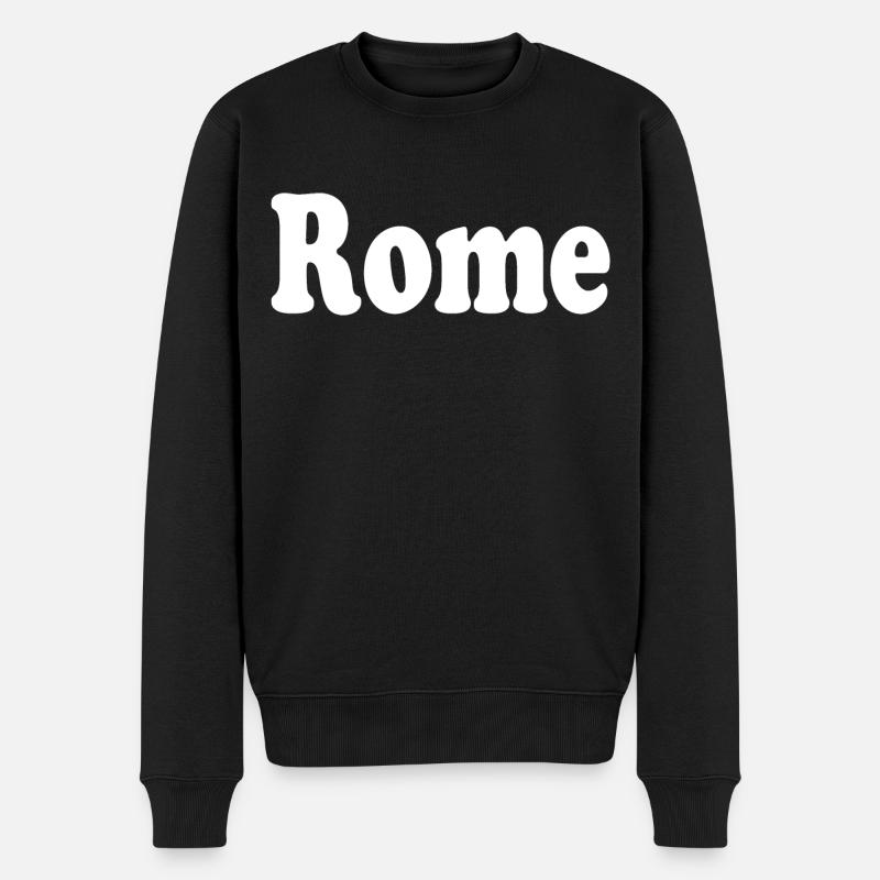 Rome Rome - Pull Premium bio Homme - noir