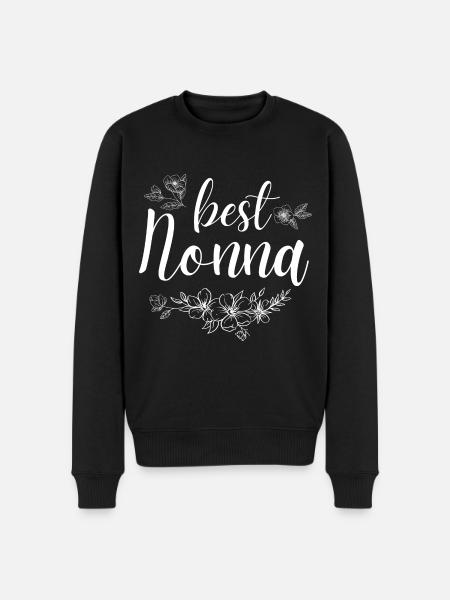 Beste Nonna. Nonna Geschenk - Männer Premium Bio Pullover - Schwarz
