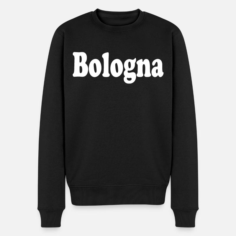 Bologna - Männer Premium Bio Pullover - Schwarz