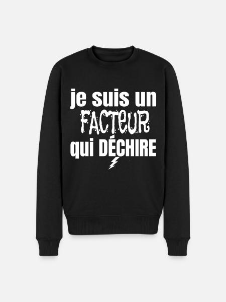 facteur qui déchire - Pull Premium bio Homme - noir