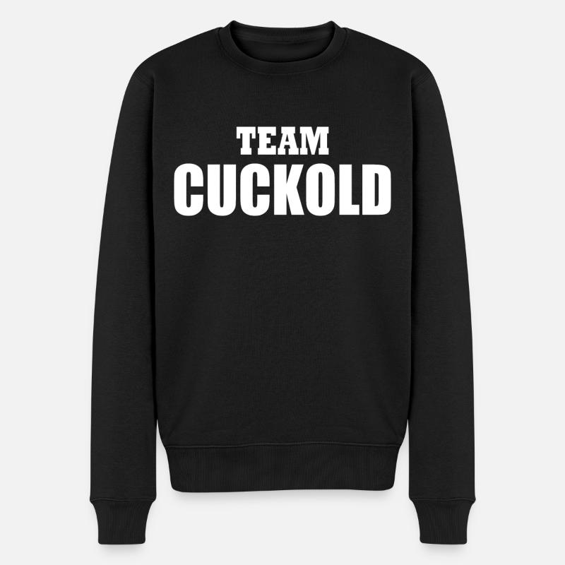 Team cuckold - Pull Premium bio Homme - noir