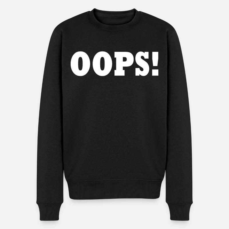 Oops - Pull Premium bio Homme - noir