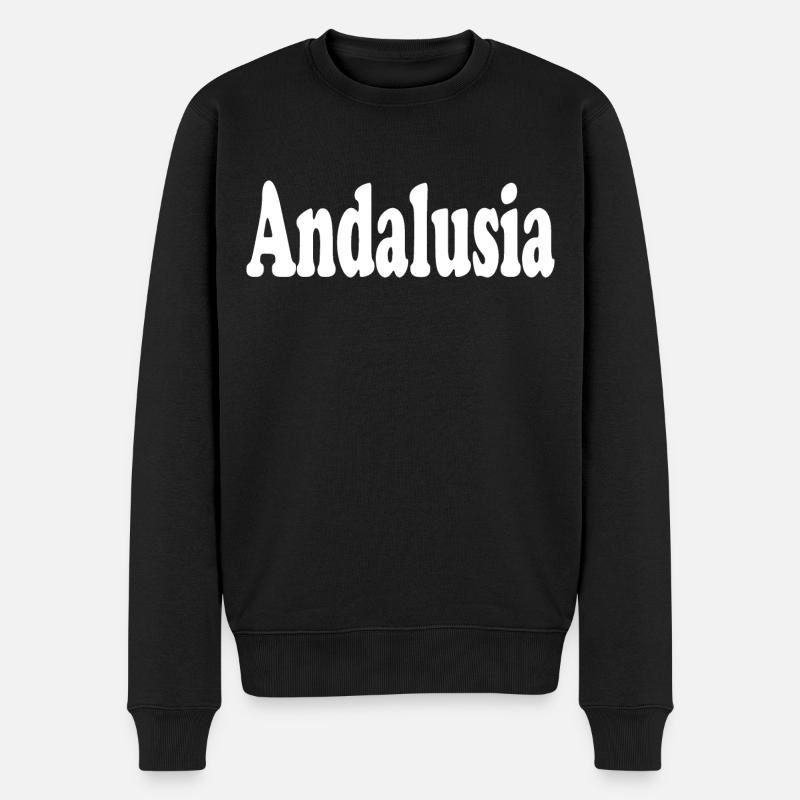 Andalusia - Männer Premium Bio Pullover - Schwarz