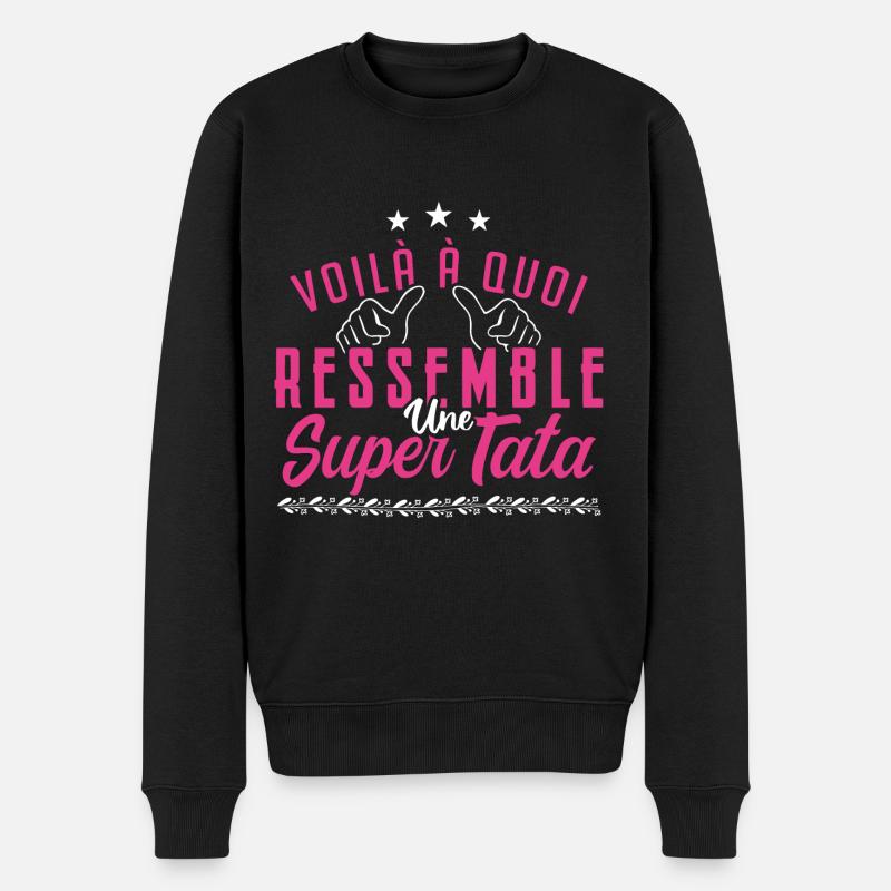 Super tata - Pull Premium bio Homme - noir