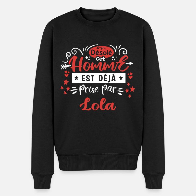 Cadeau Homme déja pris par Lola - Pull Premium bio Homme - noir